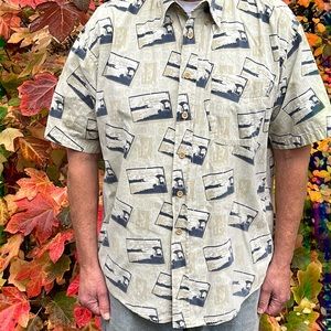 Natural Issue retro casual shirt L